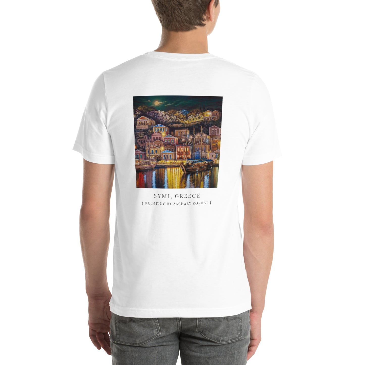 A Night in Symi - Unisex T-Shirt White