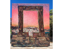 Original Painting: Sunset at the Ancient Portara in Naxos