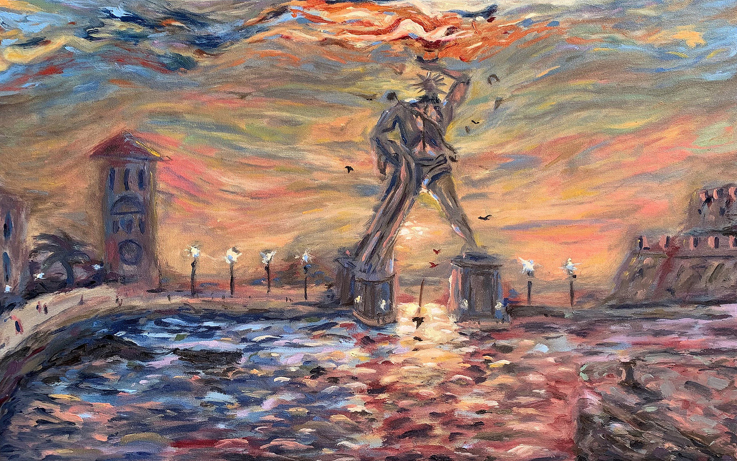 Canvas Print: Colossus of Rhodes