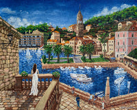 Canvas Print: Port of Hvar, Croatia
