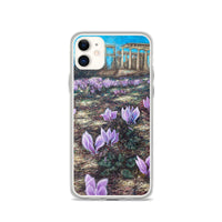 Phone Case: Cyclamen Flowers at Afaia Temple iPhone