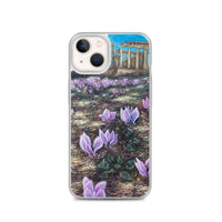 Phone Case: Cyclamen Flowers at Afaia Temple iPhone