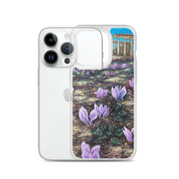 Phone Case: Cyclamen Flowers at Afaia Temple iPhone