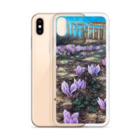 Phone Case: Cyclamen Flowers at Afaia Temple iPhone