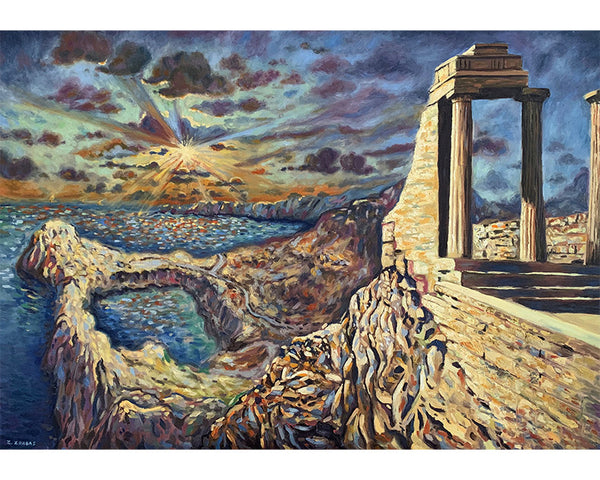 Art Print: Acropolis of Lindos, Rhodes