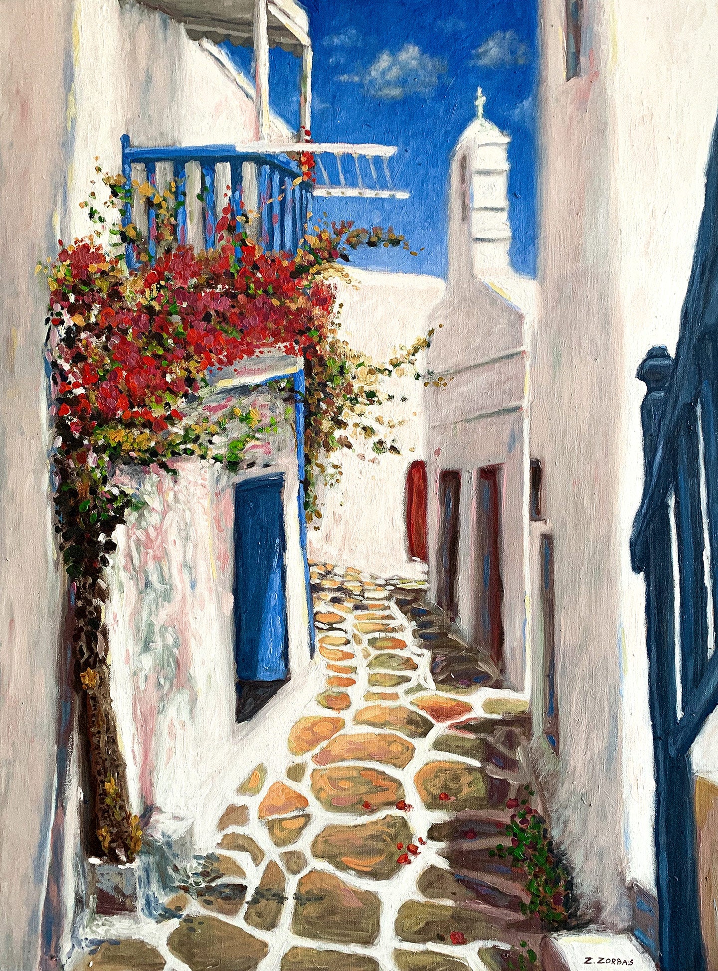 Canvas Print: Mykonos Town