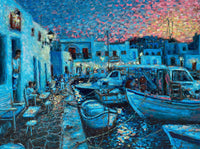 Original Painting: Evening in Naoussa Paros