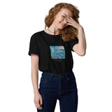 T-Shirt: Evening in Naoussa Paros Unisex Organic Cotton Dark