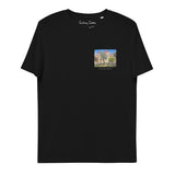 T-Shirt: Cathedral of Aegina Unisex Organic Cotton T-Shirt Dark Left