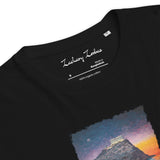 T-Shirt: Cape Sounio Temple of Poseidon Unisex Organic Cotton Dark