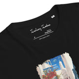 T-Shirt: Mykonos Town Unisex Organic Cotton Dark