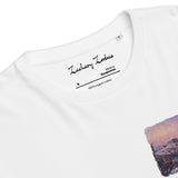 T-Shirt: Morning Snow on the Acropolis Unisex Organic Cotton Left