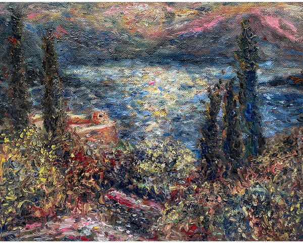 Art Print: View of the Sea from Home in Tzikides Village, Aegina